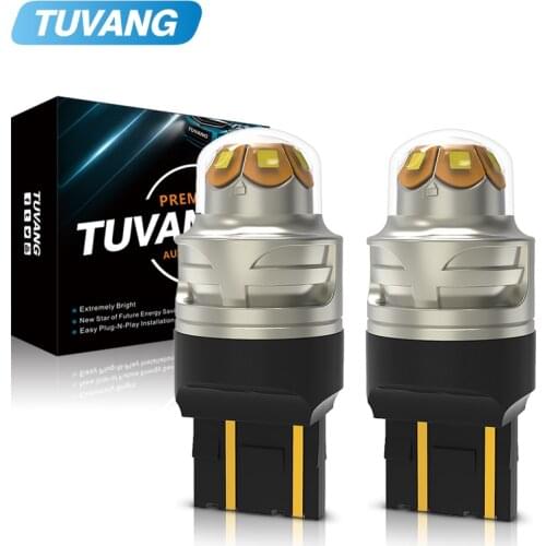 2x 360 Degree S25 1157 BAY15D P21/5W R5W 7443 W21/5W Car Led Light Smd 3030 Brake Tail Turn Signal Lamp Auto Stop Bulb White Red