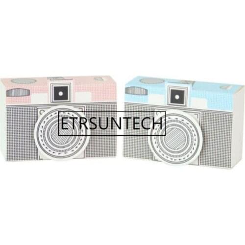 300pcs Pink & Blue Camera Style Gift Candy Boxes Wedding Party Decoration Valentines Day Baby Shower Gift Box
