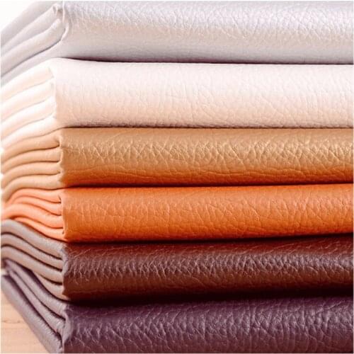 50*138cm Synthetic Leather Litchi PU Leather Fabric Artificial Faux Leather Fabrics DIY Bag Sofa Home Decoration Sewing Material