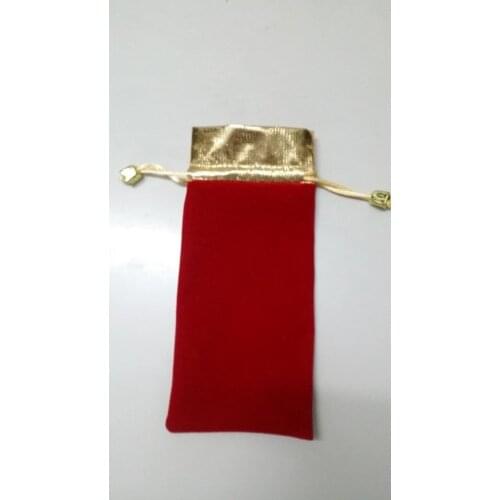 Sales promotion free shipping 8.5*18cm velvet jewelry pouch gift bag 25pcs small drawstring bag for jewelry phone packakging