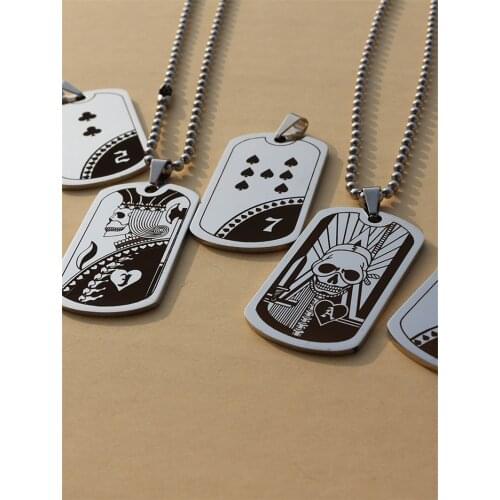 Anime Togainu no Chi Akira Keisuke Dog Tag Cosplay Necklace Stainless Steel Pendant Accessories Decor Collection for Women Men