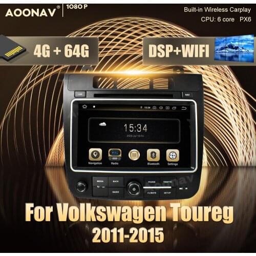 2 din Android car GPS radio multimedia player For Volkswagen Toureg 2011-2015 car GPS navigation DvD Stereo receiver player