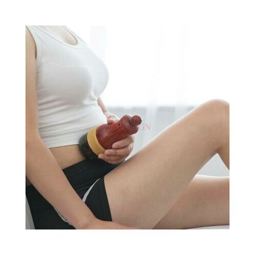 Meteorite moxibustion cans wooden moxibustion box warm moxibustion instrument support tank Yang Taiji ball energy meridian