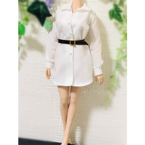 Custom 1/6 Scale PL203 Boyfriend Style Long Shirt Model for 12"