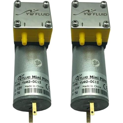 Compact 12/24V DC Motor Micro Diaphragm Self Priming Water Pump 0.4-1l/min, High Quality Bearing, Easy to Install