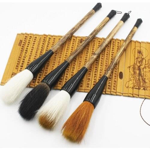 Extra large couplet with lucky characters, Wolf and Sheep, bear and bucket pencalligraphy,caligraphycalligraphy