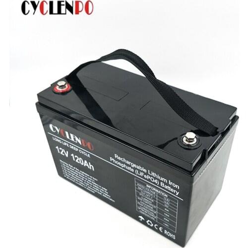 Deep cycle lithium battery 12v 120ah 130ah lifepo4 battery for camping car and UPS or solar
