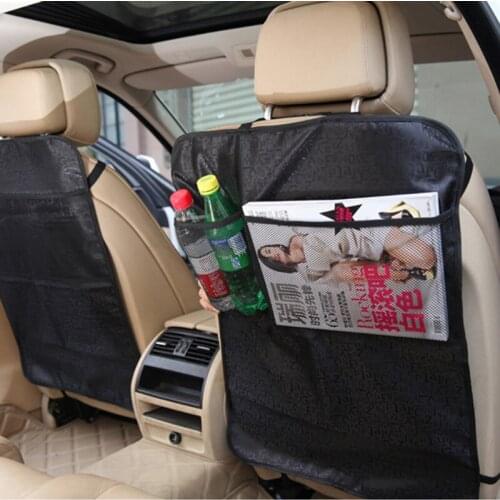 LUNDA Kick Mats Back Seat Protectors Storage Organizer Pocket /Best For Protection From Kids Dirt ,Waterproof Car Seat Covers