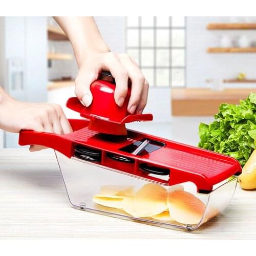 Multifunctional Adjustable Mandolin Vegetable Slicer Fruit Potato Peeler Carrot Grater 6 Types Blade Mode Kitchen Accessories