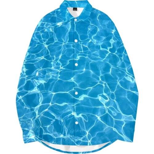 LCFA Many Styles Men Long-sleeved Plus Size 6XL Shirt Fashion Pool Water Printed Shirt Hawaii Leisure Vacation Mens Clothing