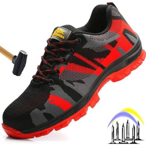 2020 new indestructible mens steel toe shoes work safety boots safety shoes mens boots camouflage army boots work shoes