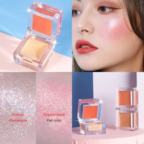 NOVO Blush ice cube bright Makeup Cosmetic Natural Pressed Blusher Powder Palette Charming Cheek Color Make Up Face Blush NEW
