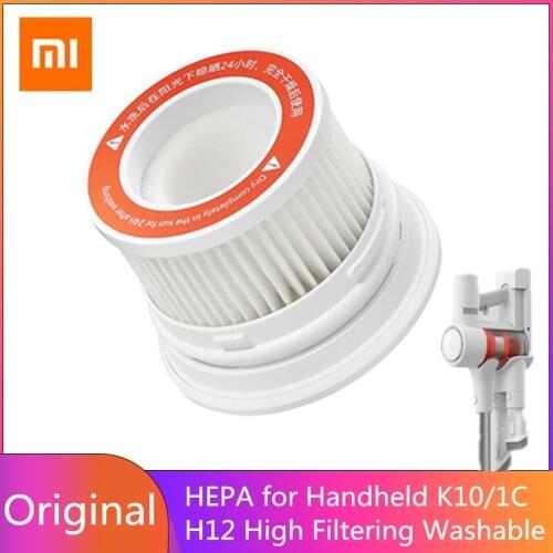 Original HEPA Filter for XIAOMI MIJIA Handheld Vacuum Cleaner 1C/K10 Home Office Wireless Cleaner Spare Part Washable Filter