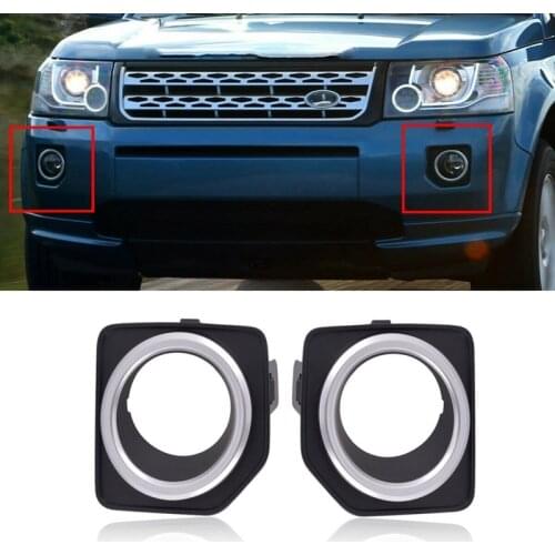 2Pcs Front Left Right Fog Lamp Light Cover Trim For Land Rover Freelander 2 LR2 2013-2015