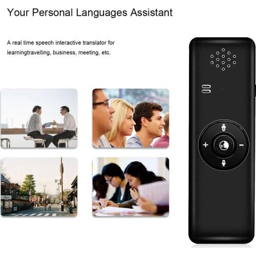 Kebidumei Portable Smart Voice Translator Real Time 30 Multi-Language Translation For Learning Travelling Business Speech Meet