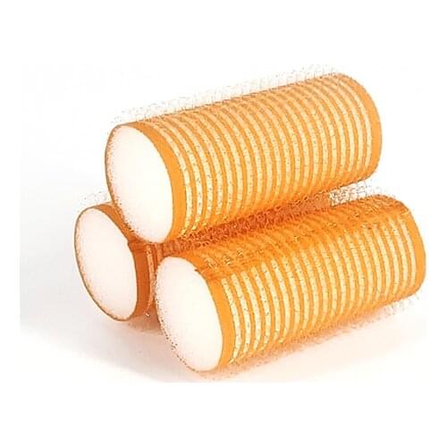28mm 3pcs/pack Lady Orange Hair Dresssing no Heat Salon styling Rollers Magic Velcro Sponge Form Bendy Hair Curlers