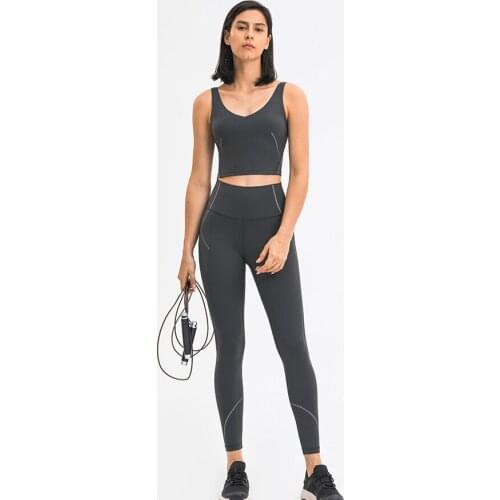 High Rise Plus Size Sport Leggings Women Nude Feeling Jogging Pant High Waist Full Length Supportive Yoga Tights For Summer