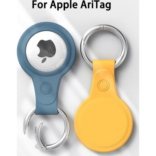 2021 New Silicone Case For Apple Airtags Silicone Protective Sleeve For Apple AirTag Anti-lost Device Keychain Protective Sleeve
