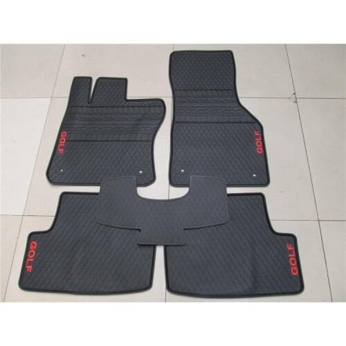 Special Latex Non Slip Carpets No Odor Waterproof Anti Skip Rubber Car Floor Mats for VW Golf 7