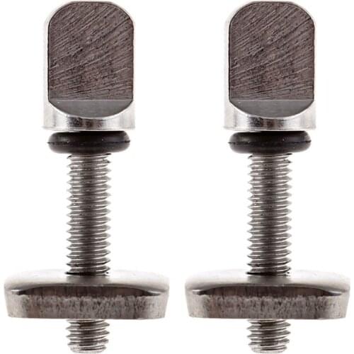 T4MF 2 Pack Fin Screw No Tool Stainless Steel Fin Screw and Plate Screw Fit for Fiberglass Single Fin Not Easy to Broken