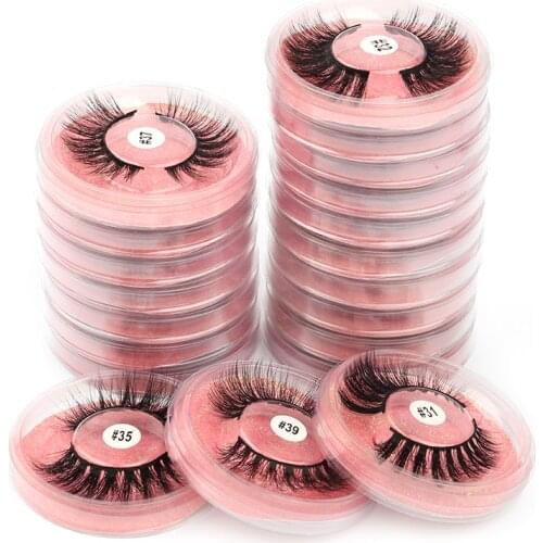 YSDO 1 Pair 3D Mink Eyelashes Cruelty Free Lashes Makeup Dramatic False EyeLashes Fluffy Full Strip Thick Long Lashes Faux Cils