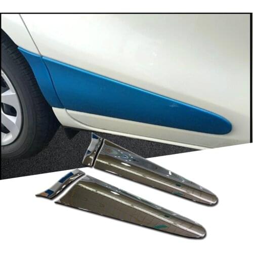 4 Pcs Rear Door Side ABS Chrome Door Panel Body Trim Door Wrap Protection Film Cover For Toyota Sienta 2020