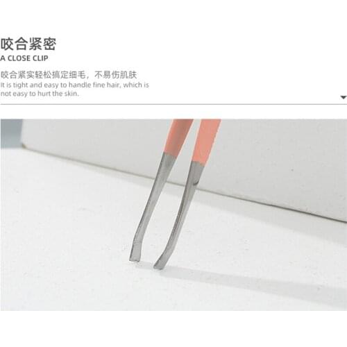 1PCS Eyebrow Tweezers Professional Eyebrow Hair Removal Tweezers Tool Stainless Steel Convenient and Compact