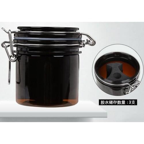 100pcs Eyelash Glue Storage Tank Individual Adhesive Stand Extension Activated Sealed Jar Container Makeup Case