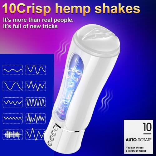 2021 Newest Automatic Sucking Spray Water Masturbator Cup Heating Vibrator Orgasm Real Blowjob Rechargeable Sex Toys for Men