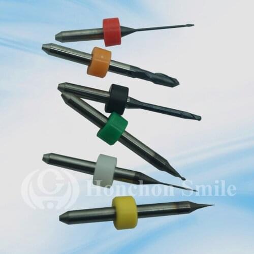 30pcs Dentmill CADCAM Milling burs shaft 3mm length 47mm size3.0/2.0/1.0/0.8/0.6/0.3mm