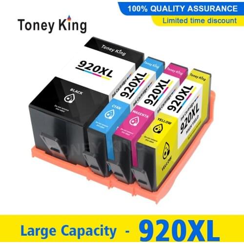 4 Color 920XL Ink Cartridge for HP920 for HP 920 XL Inkjet Officejet 6000 6500 6500A 7000 7500 7500A Printer Full Cartridges