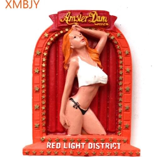Free Shipping Wholesale Magnet Refrigerator Fridge Magnet Amsterdam Netherlands Souvenir Home Decoration Woman