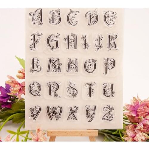 Digital flower Transparent Clear Stamps/Seal for DIY Scrapbooking/photo Album Decorative Card Making Clear Stamp Sheets