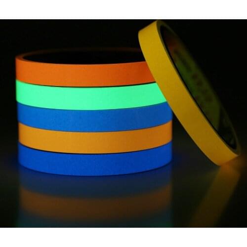 Colorful Luminous Tape Night Vision Glow In Dark Self-adhesive Warning Tape Safety Security Home Decoration Tapes 3M*12MM