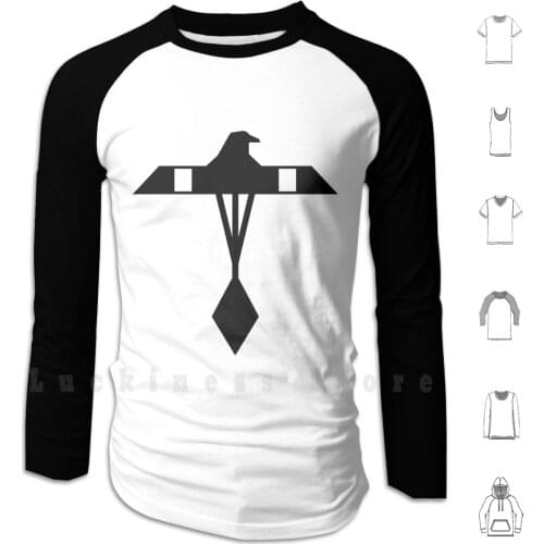 Crow Hoodie Long Sleeve Crow Bird Indian Symbol Totem Animal