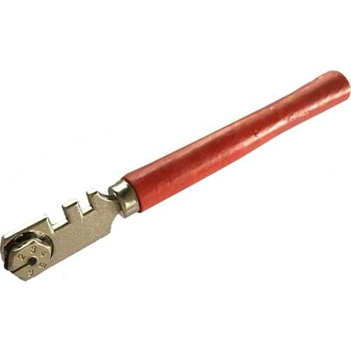 Professional Grade Glass Cutter Tool Diamond Tipped (Heavy Duty - 6 Way Cutting Wheel) - Perfect for Cutting Glass, Mirrors