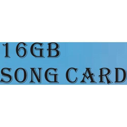 16GB Song Card English MTV Karaoke songs For Karaoke Player Magic Karaoke Sing Microphone SD-1