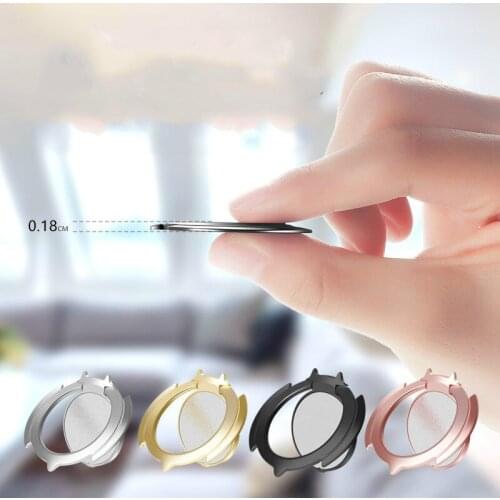 Finger Ring Mobile Phone Smartphone Stand Holder for IPhone XS Huawei Samsung Cell Smart Round Phone Ring Holder Car Mount Stand
