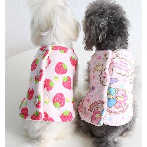 Cat Air Cotton Cartoon Jacket Sweatshirt Pet Dog Clothes Warm Dog Vest Costs Cat Pajamas Hoodies Clothing For Dogs Cat Puppy