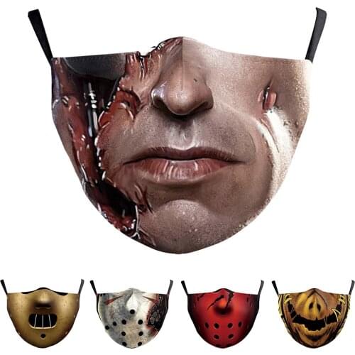 Halloween Cospaly Movie series Fashion Mouth Masks Face-Protection Cycling Sports Breathable Adult Party mask Womens men Unisex