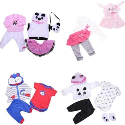 Hot Sell 50-60cm Boneca Bebe Reborn Doll Clothes Dress Suit For 20-23inch Silicone Reborn Baby Dolls dress-up clothes