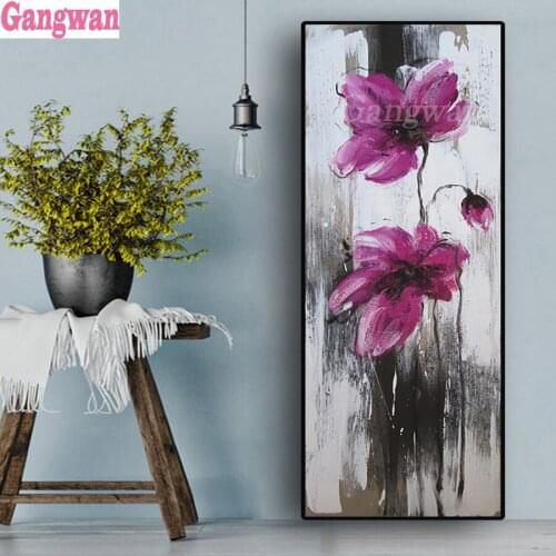 Full drill square Diamond Embroidery Abstract Poppy Plant painting Full round 5d Diy diamond painting Diamond Mosaic large decor