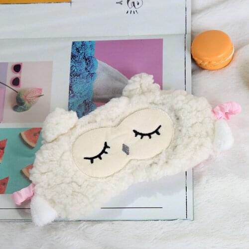 Sheep Sleep Eye Mask Variety Sleeping Mask Plush Eye Cover Cartoon Travel Eye Shade Relax Mask Suitable For Travel Home Party