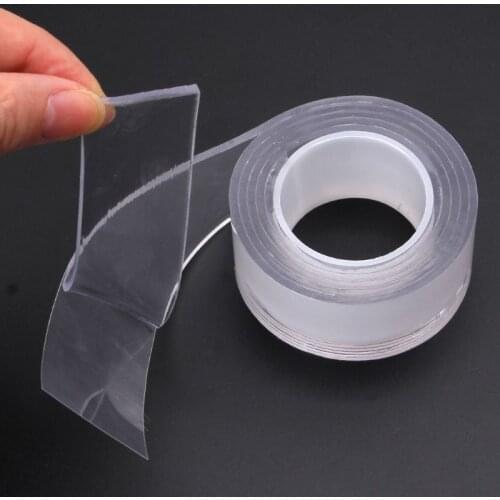 Reusable Adhesive Silicone Tape Universal Anti-Slip Double-sided Wall Stickers
