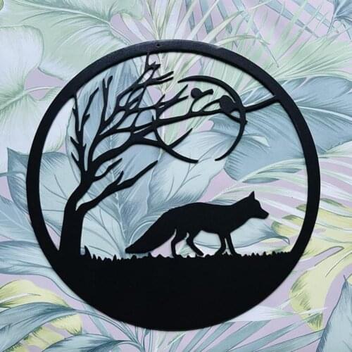 Hanging Ornament Delicate Eye-catching Metal Realistic Cats Fox Silhouette Pendant for Daily Use