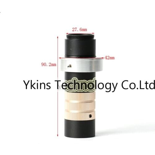 CCD industry Video microscope camera C/CS C-mount lens glass 80-200X Zoom Eyepiece Magnifier 100mm-160mm Working distance