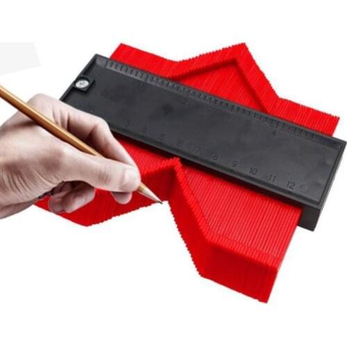 12/14/25 Cm Irregular Contours Gauge Arc Ruler Plastic Gauge Contour Profile Scale Template Curvature Scale Tiling Laminate