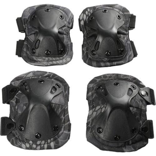 Tactical Knee & Elbow Pads Combat Protective Sets Non-slip Outdoor Mountaineering Running Cycling Army Tactical Gear Kneepad