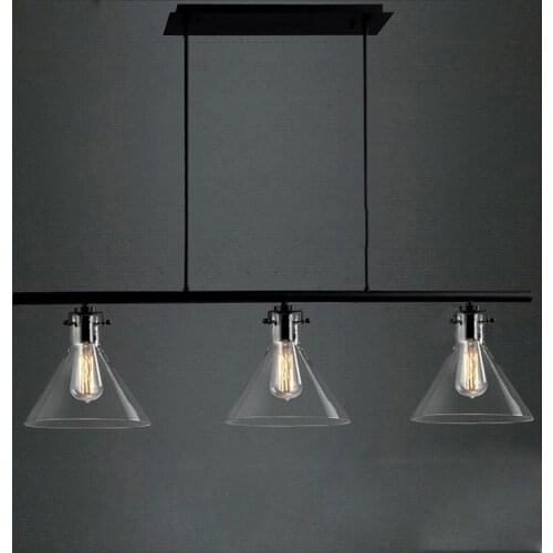 Nordic Vintage Pendant Light 3 Heads Industrial Metal Pendant Lamps Bar Cafe luminaire suspendu Lamp Ceiling Lamps