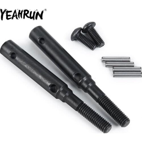 YEAHRUN Metal Extended Portal Stub Axle Drive Gear Shaft for Traxxas TRX-4 TRX4 1/10 RC Crawler Car Upgrade Parts Accessories